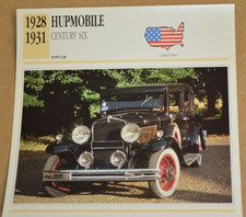 1928-31 Hupmobile Century Six Info Spec Sheet Photo Picture 28 29 30 6