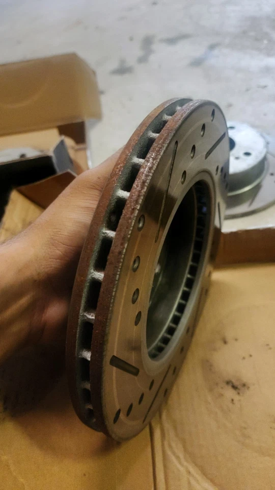 Front and Rear Brake Rotors For 1989-1996 Nissan 240SX| Drilled Slotted Disc ... - Image 2 of 3