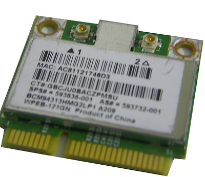 HP OEM 593836-001 b/g/n WLAN PCIe Half Broadcom BCM94313HMG2LP1