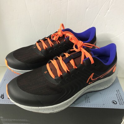 Nike Air Zoom Pegasus 38 Shield Black Orange Weatherized DC4073-003 Sz 10