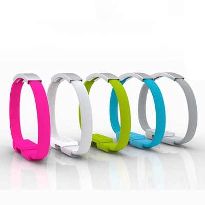 Wrist Band Bracelet USB Charger Sync Cable Phone Accessory Date USB For Iphone ღ