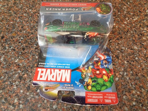 Marvel Maisto Power Racer w Pullback Motor Green Goblin Honda S2000 Die Cast New - Picture 3 of 6