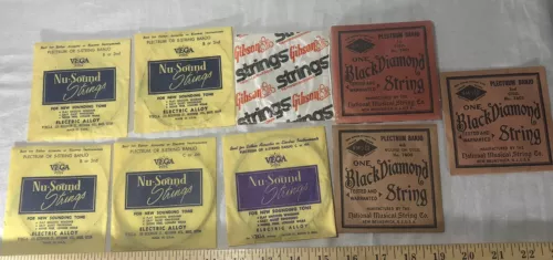 Black Diamond Vega Gibson Strings lot of 12 packs Banjo strings