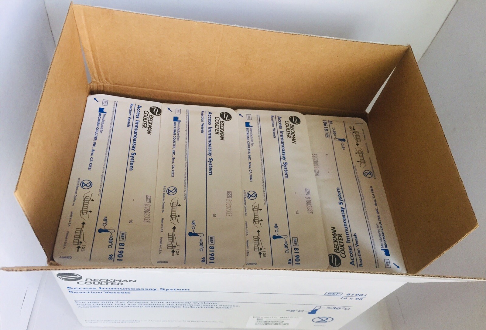 BECKMAN COULTER Access Immunoassay System (REF 81901) Reaction Vessels