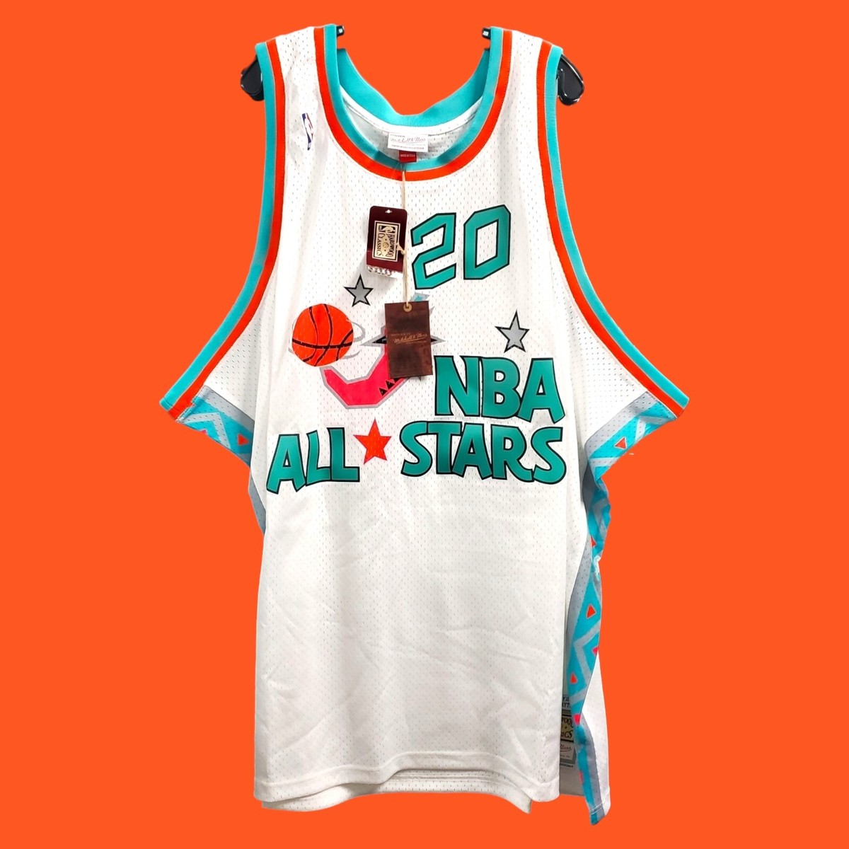 white nba all star jersey