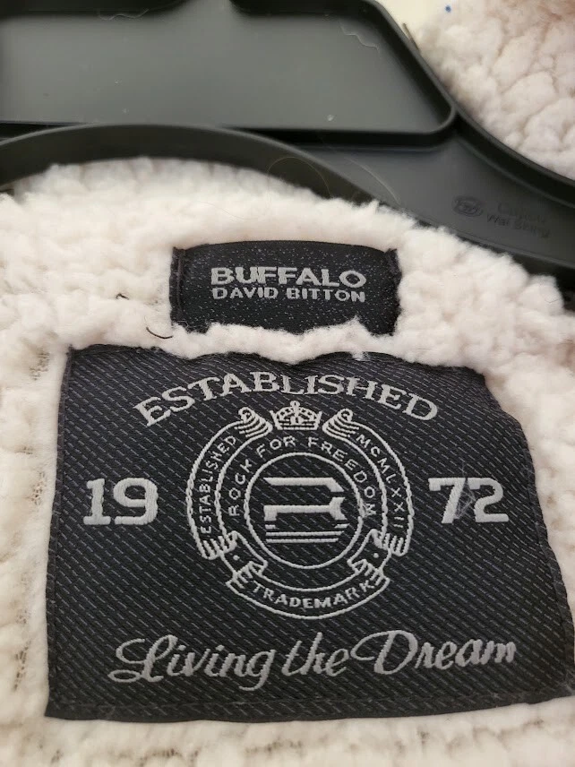 Buffalo David Bitton Hombre Manga Larga Sherpa Vellón Cremallera-XL-NUEVO Foto 3 de 4