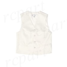 New Boy's Formal tuxedo vest waistcoat White US Size 2-14 wedding party