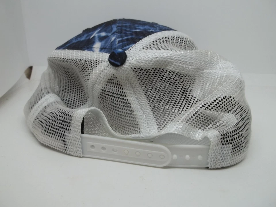 Gorra BASS Pesca Para Hombres Malla Bordada Snapback Azul Blanco de Paramount Foto 4 de 4