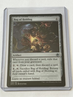 Bag of Holding 240 MTG D&D Adventures in Forgotten Realms 2021 NM Non Foil