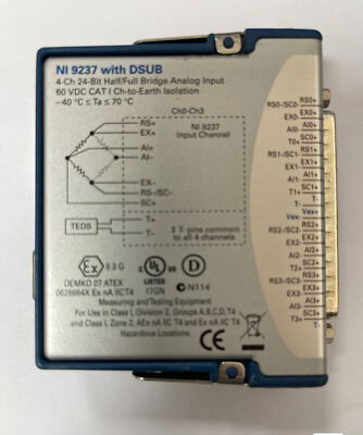 National Instruments NI 9237 cDAQ Strain / Bridge Input Module, D-Sub