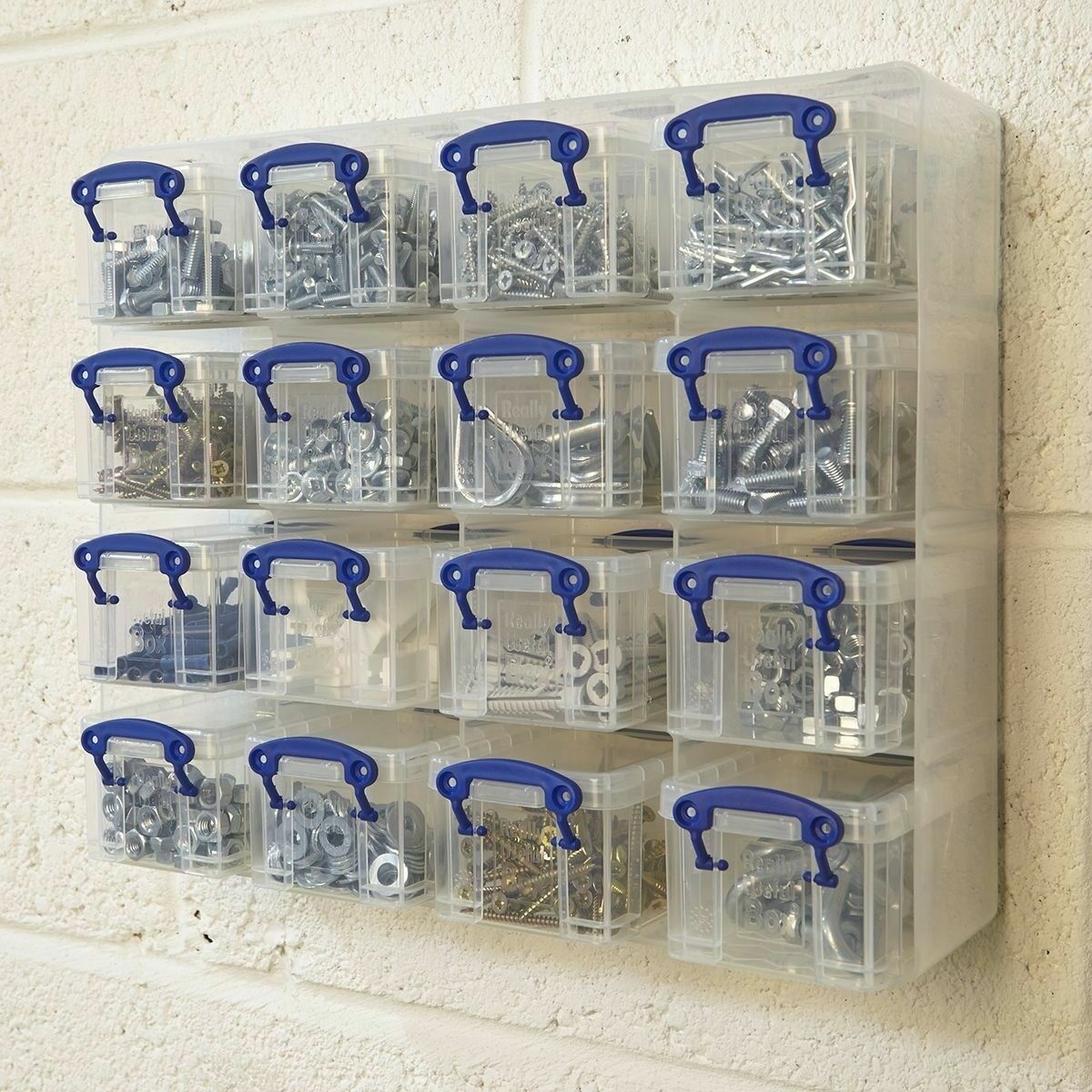 Really Useful Box Plastic Storage Organiser With 16 X 0.3 L Random Colour Boxes - Image 3