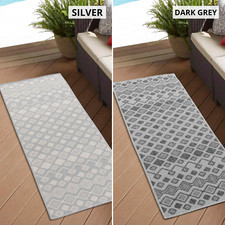 Modern Rhombus Small-Large Outdoor-Indoor Weatherproof-Waterproof Rugs-Mats