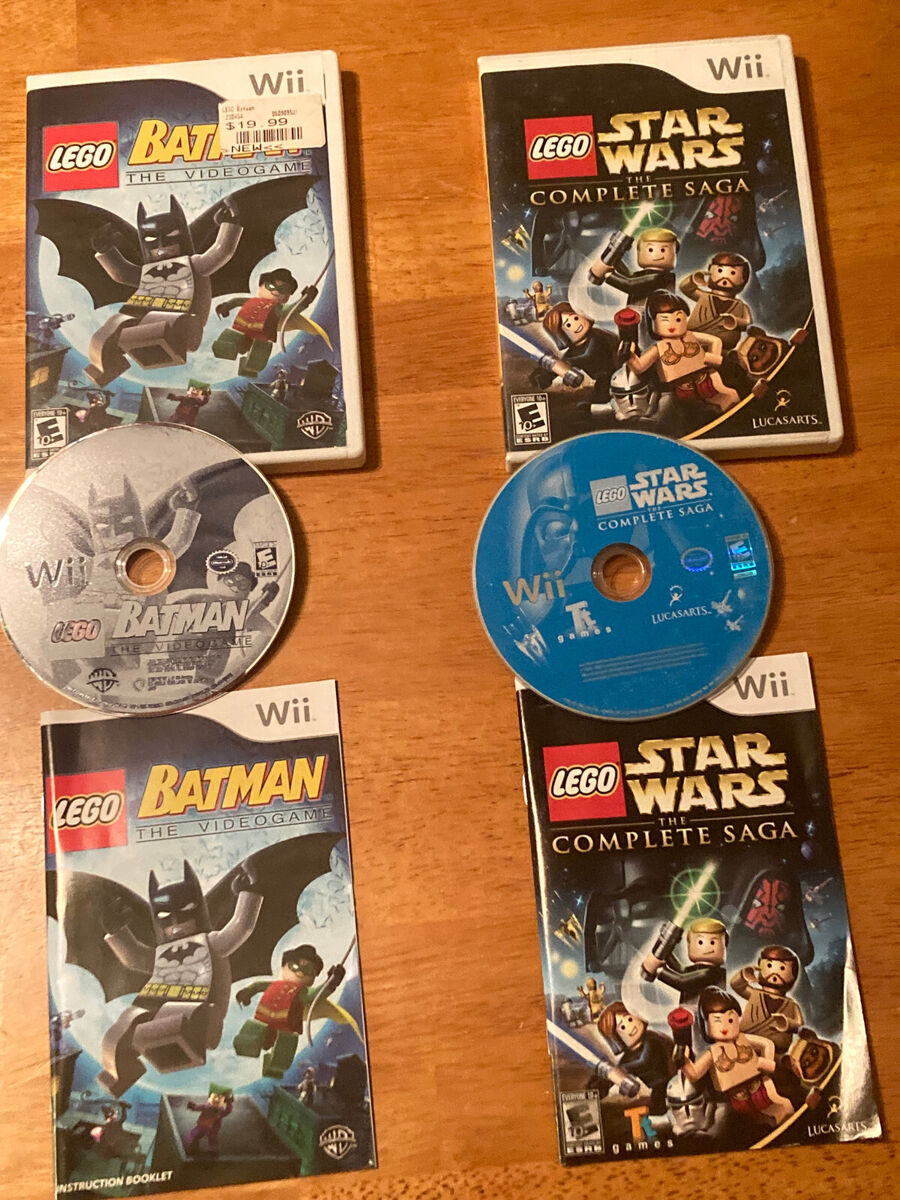 Lego Batman 1 And 2 Wii Bundle- Both Complete With Case, Manual And Games!