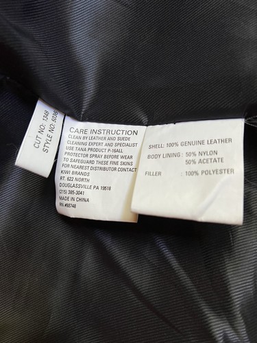 The Territory Ahead 4 Button Dark Slate Leather Dress Coat M - Picture 6 of 10
