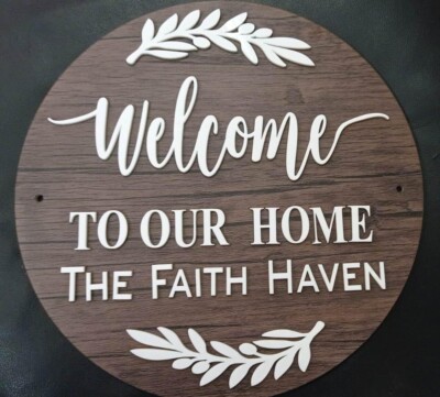 Acrylic Customized Name Plate For Home, Flat,Door Embossed Golden