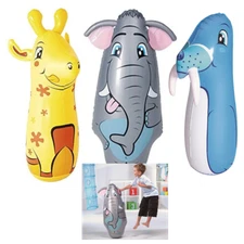 Best Way Kids Punching Bop Bags – Giraffe, Elephant, Sea Lion