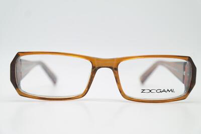 Glasses ZOOGAMI ZG 15 Braun Transparent Blue Angular Frames Eyeglasses New 
