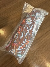 NEW Genuine Vera Bradley MARRAKESH CINNAMON Cloth Hard Magnetic Eyeglasses Case