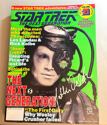Jonathan Del Arco / Signed Autograph / Star Trek Hugh The Borg Magazine