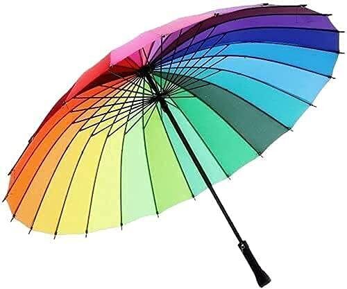 Rainbow Umbrella with Waterproof/Automatic Open and Close Function - Picture 1 of 9