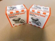 2 NEW KEENEY Brass Work Horse - Chrome Kitchen Sink Strainer - Lot of 2
