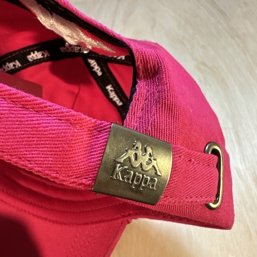 Sombrero Kappa Dad Gorra con Correa Rosa Deletrear Logo Bajo Perfil Letras Ajustables - Imagen 8 de 12