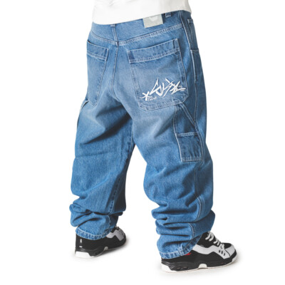 Jeans Baggy THE BLUESKIN - Modèle Black Dirty Fluo, Style Skate/hip-hop - Neuf Avec étiquettes