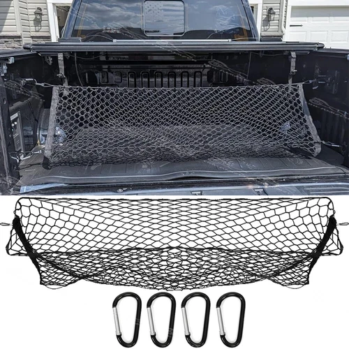 60"x18" For GMC Sierra 1500 2500 Rear Truck Bed Cargo Net Envelope Storage Mesh
