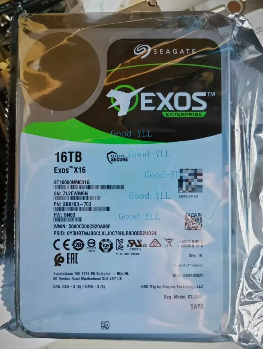 Seagate Exos X16 SATA3 HDD 16TB ジャンク品 Seagate Exos X16 SATA3 HDD 16TB ジャンク品