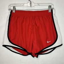 Nike Shorts 3? Inseam Sz M Lined Drawstring Red Sri-Fit Running Training Gym