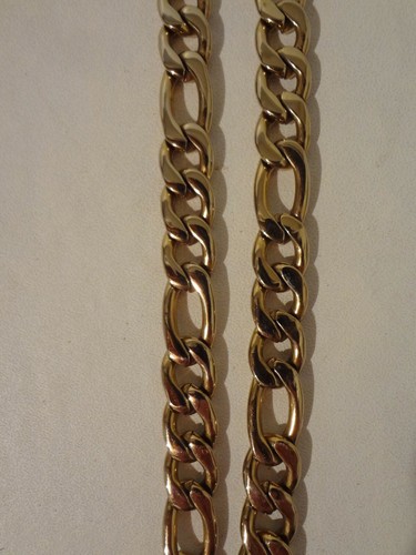 Gold-Plated Figaro Chain Necklace | eBay