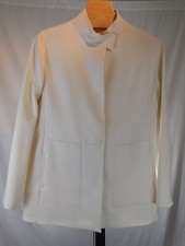 GIUBBINO BLAZER EUROPEO BIANCO MANCANTE STEFANEL ITALIA 44 US 8 M 