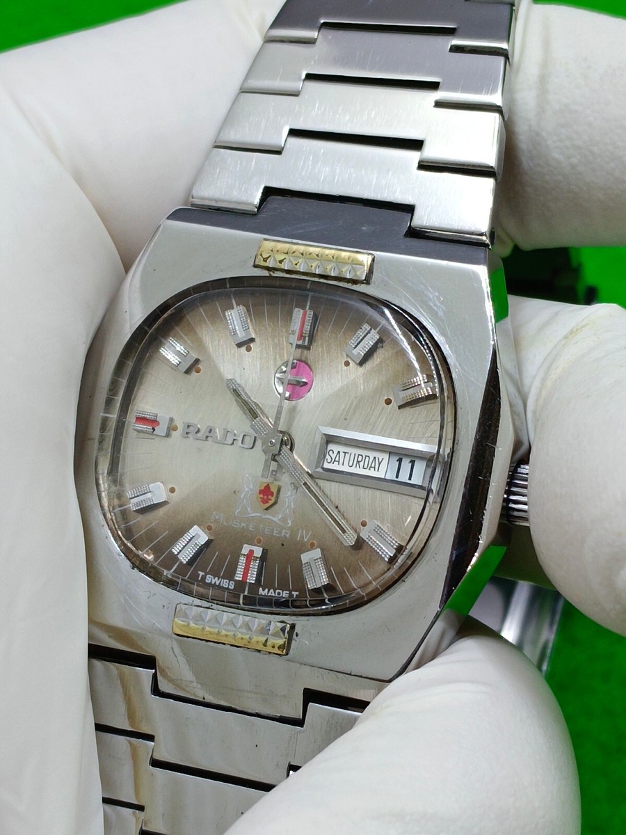RADO Musketeer IV 自動巻き腕時計 40前の物 vintage RADO Musketeer IV watch Automatic 25 Jewels Day / Date