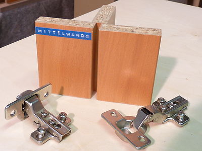 Topfscharniere  ''Mittelwandmontage'' , 20 x , Federscharniere, Möbelscharniere