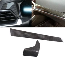Real Carbon Fiber Console Dash Panel Trim Cover Strip Fits 19-24 G20 340i 330i