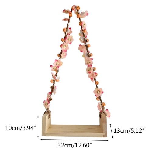 Infant Swings Photography Props Picture Baby Swing Flower Vine Accesorios - Picture 8 of 11