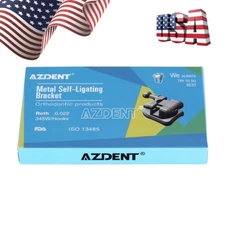 AZDENT Dental Orthodontic Self Ligating Brackets Braces Roth.022 Hooks 345