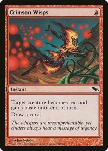 Magic the Gathering Shadowmoor Common Crimson Wisps #88