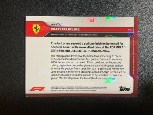 *PICK YOUR CARD* 2024 Topps Now Formula 1 F1 Base Set (UPDATED Jan 22, 2025) - 第 40/172 張圖片