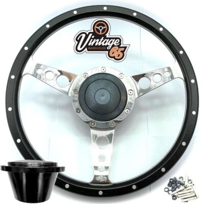 Supalite 13'' Lenkrad Mit Boss Kit Nieten Dunkles Holz Für Oldtimer