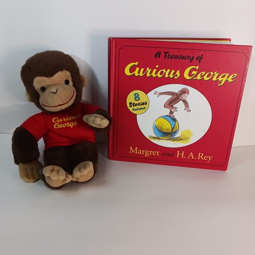 Vintage Curious George Plush 1991 and Book Bundle, Kids Books, Kids Toys - Picture 4 of 7