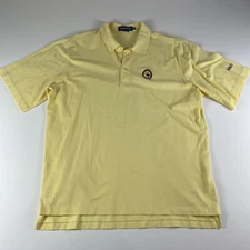 Ralph Lauren Polo Golf Shirt Mens XL Yellow Bethpage State Park Black Course