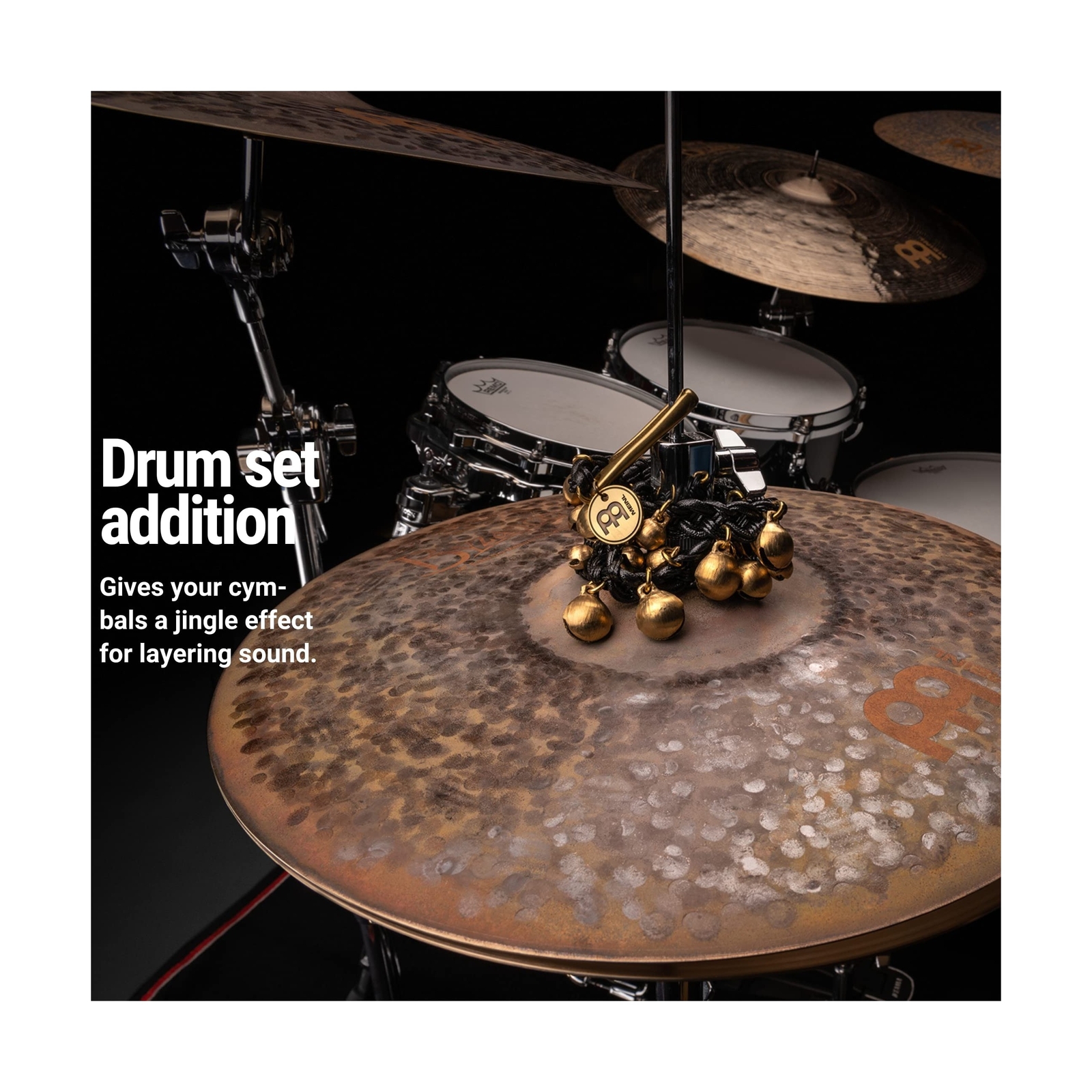 Meinl Percussion Ajuch Brass Bells Jingle Tambourine Sound Effect for