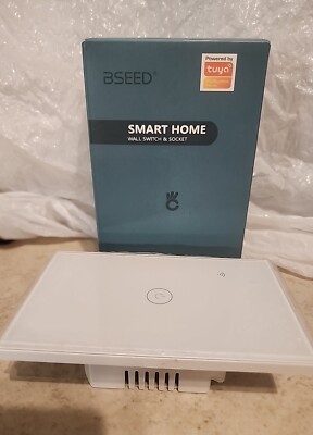 BSEED Smart Touch Light Wall Switch 1 Gang WiFi Switch 110-240 v