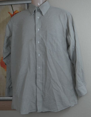 Chemise Homme Claiborne Taille 16 - Col Relief, Manches 32/33, 100% Coton, Occasion Très Bon état