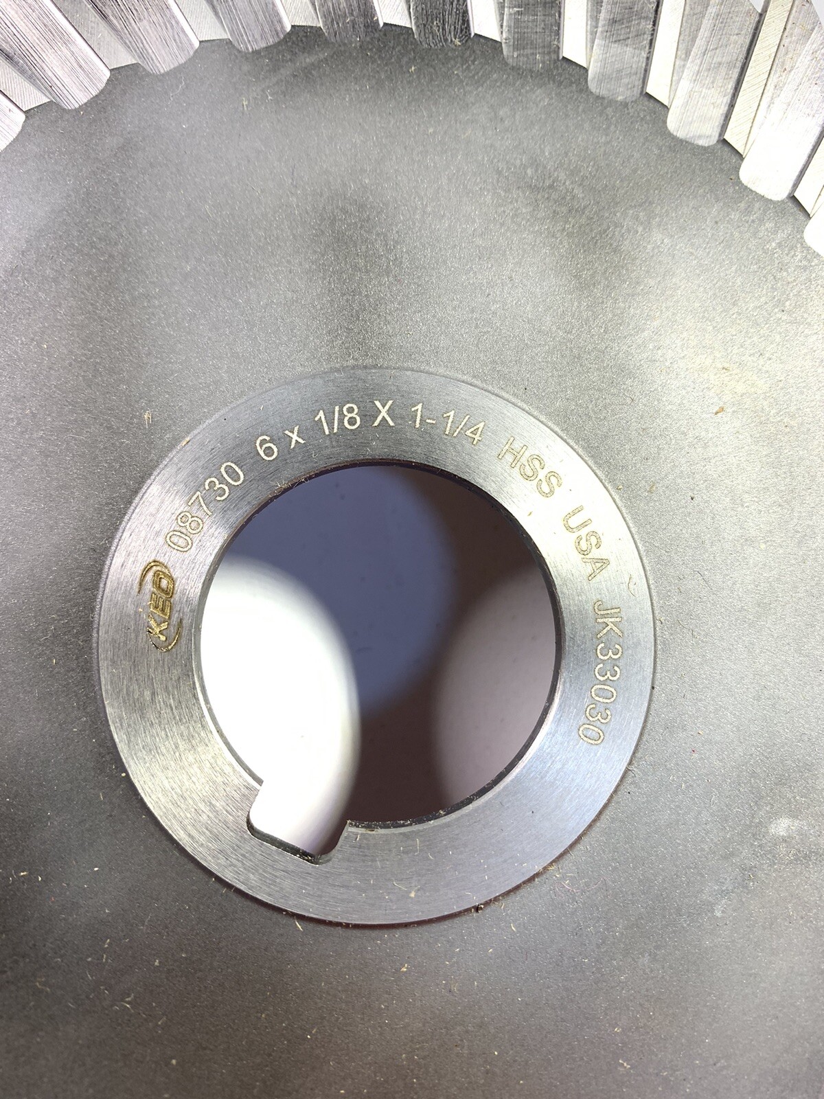 6 Inch Di KEO 6 Inch Dia. X 1/8” X 1-1/4” Arbor X 42 Teeth HSS Slitting Saw Blade ...