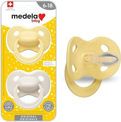 Medela Baby Schnuller 6-18 Monate BPA-frei leicht & kieferorthopädisch 2er Pack