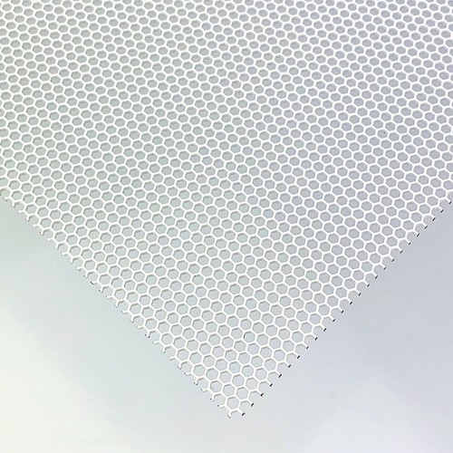 Lochblech Weiß Stahl 1mm Dick Hexagonal Gitter HV2-2,5 Stahl DC01 - Foto 5