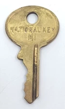 Vintage National Key M1 Cole Appx. 1-1/2” Padlocks Door Cabinet Desk Trunk Lock