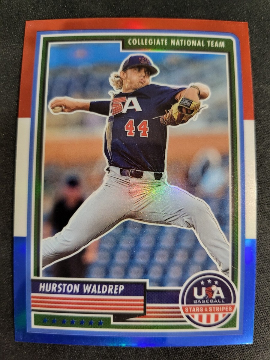 2023 USA Stars Stripes Hurston Waldrep RED WHITE BLUE PRIZM